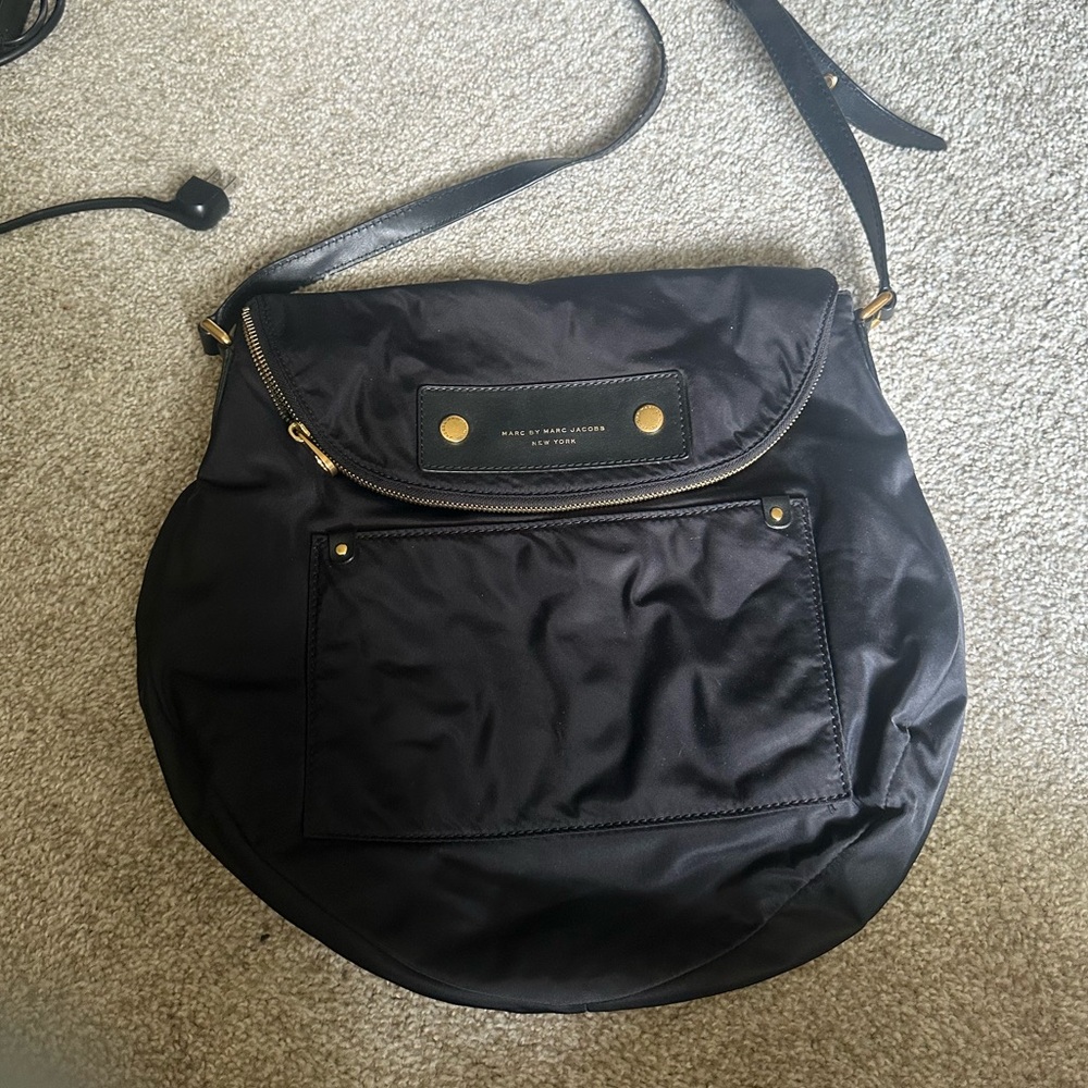 Marc By Marc Jacobs Black Nylon Shoulder Bag